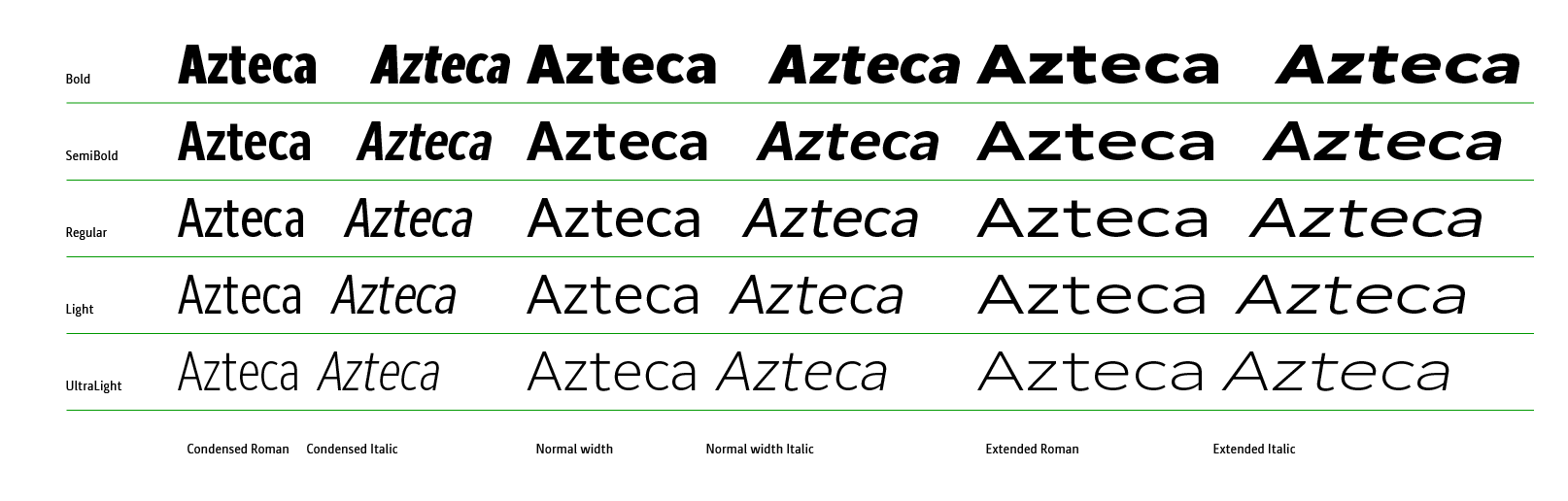 azteca font family
