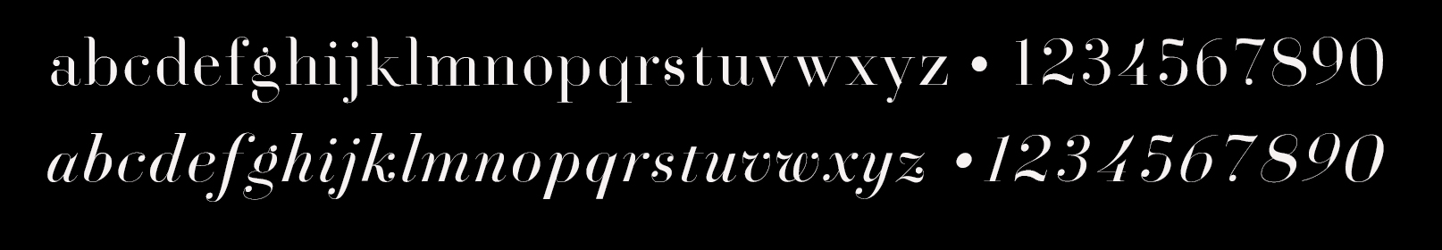 Carlota custom font Elle Magazine characters