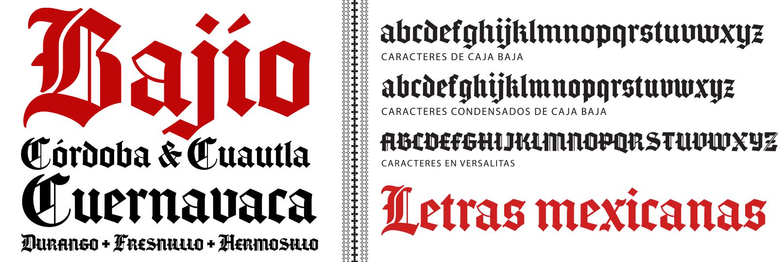 el sol de México custom font styles